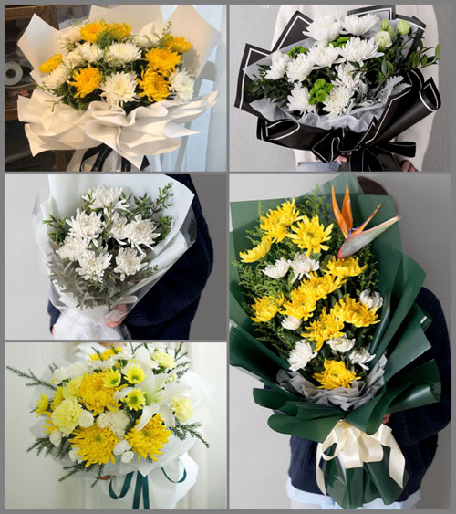 贵州毕节市黔西县甘棠镇同心村白事花束代送
